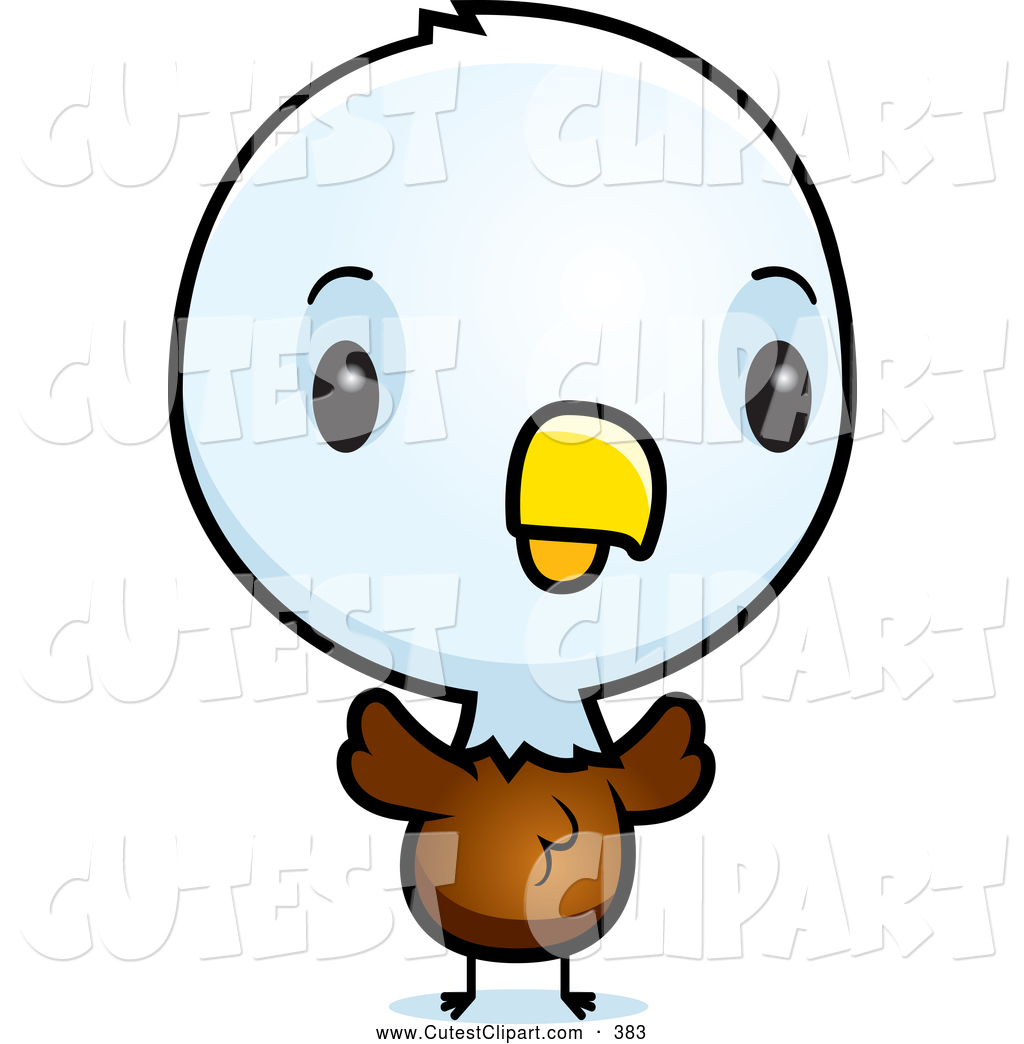 1024x1044 Cartoon Vector Clip Art Of A Baby Bald American Eagle Chick By
