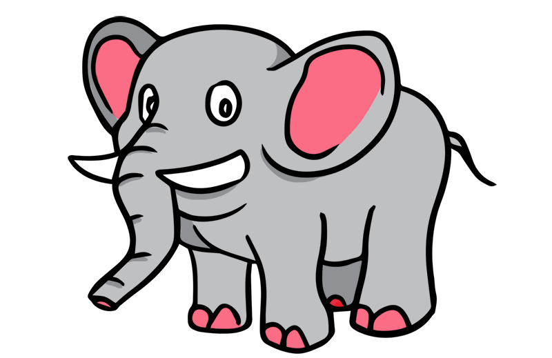 800x519 Elephant Clipart