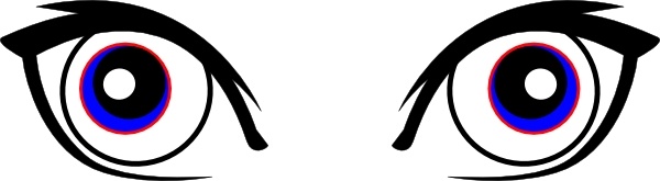 600x165 Cartoon Eyes Clip Art Free Vector In Open Office Drawing Svg