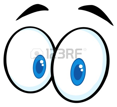 450x410 Black And White Cartoon Eyes 2 Collection Set Royalty Free