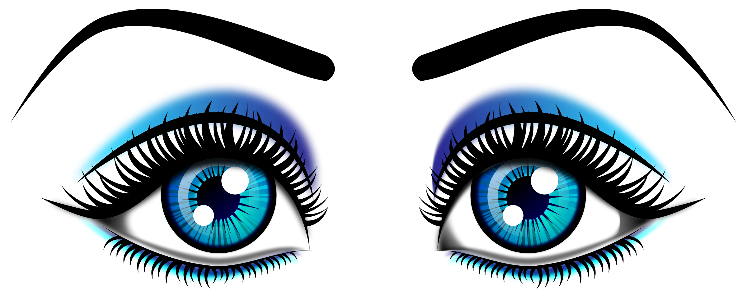 2400x960 Eyes Eye Clip Art For Kids Free Clipart Images 2