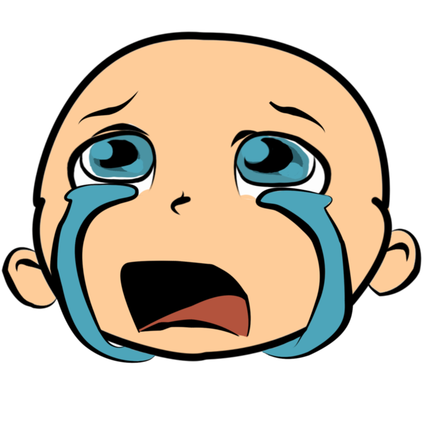849x849 Crying Face Clip Art