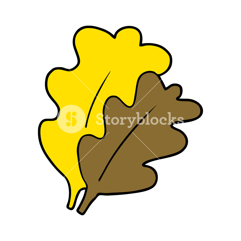 1000x1000 Fall Leaves Cartoon Royalty Free Stock Image