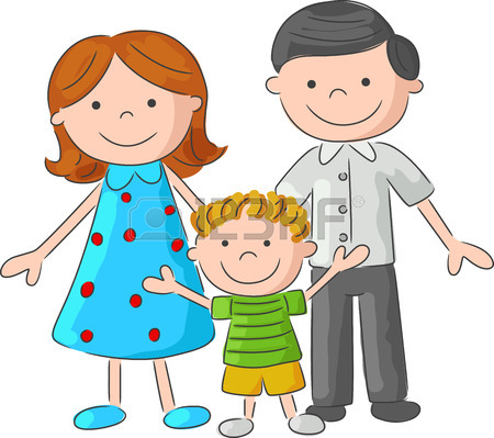 450x399 Happy Cartoon Family Sketch Royalty Free Cliparts, Vectors,