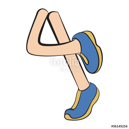 500x500 Cartoon Running Legs Stock Image And Royalty Free Vector Files