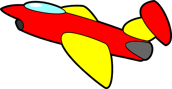 600x309 Jet Cartoon Clip Art
