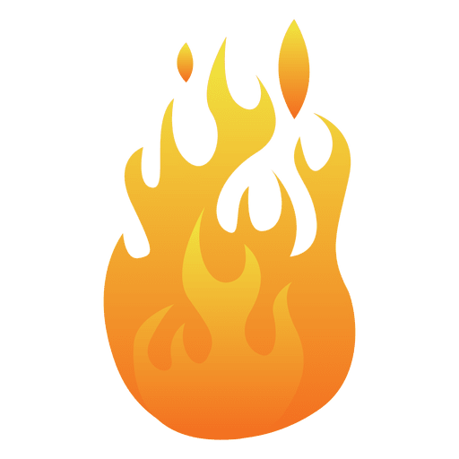 512x512 Cartoon Fire Flame Illustration Set