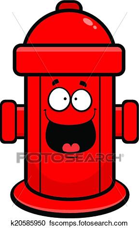 288x470 Clipart Of Cartoon Fire Hydrant Happy K20585950