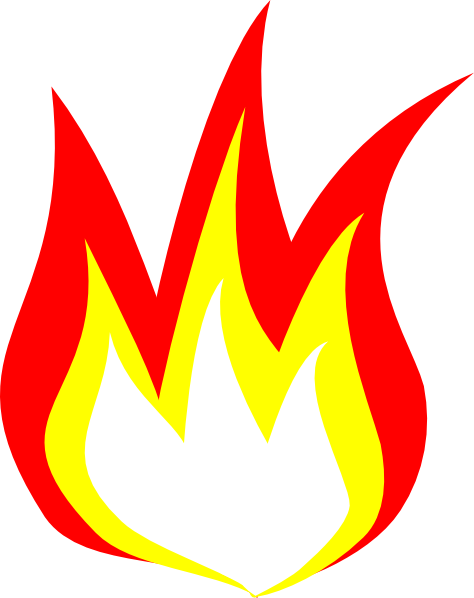 474x598 Flame 2 Color Clip Art