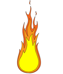 214x250 Cartoon Fire Flames Clipart Panda