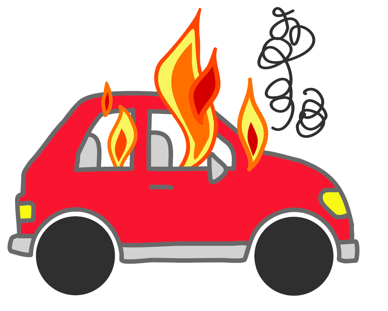 1260x1011 Cars On Fire Png Clipart