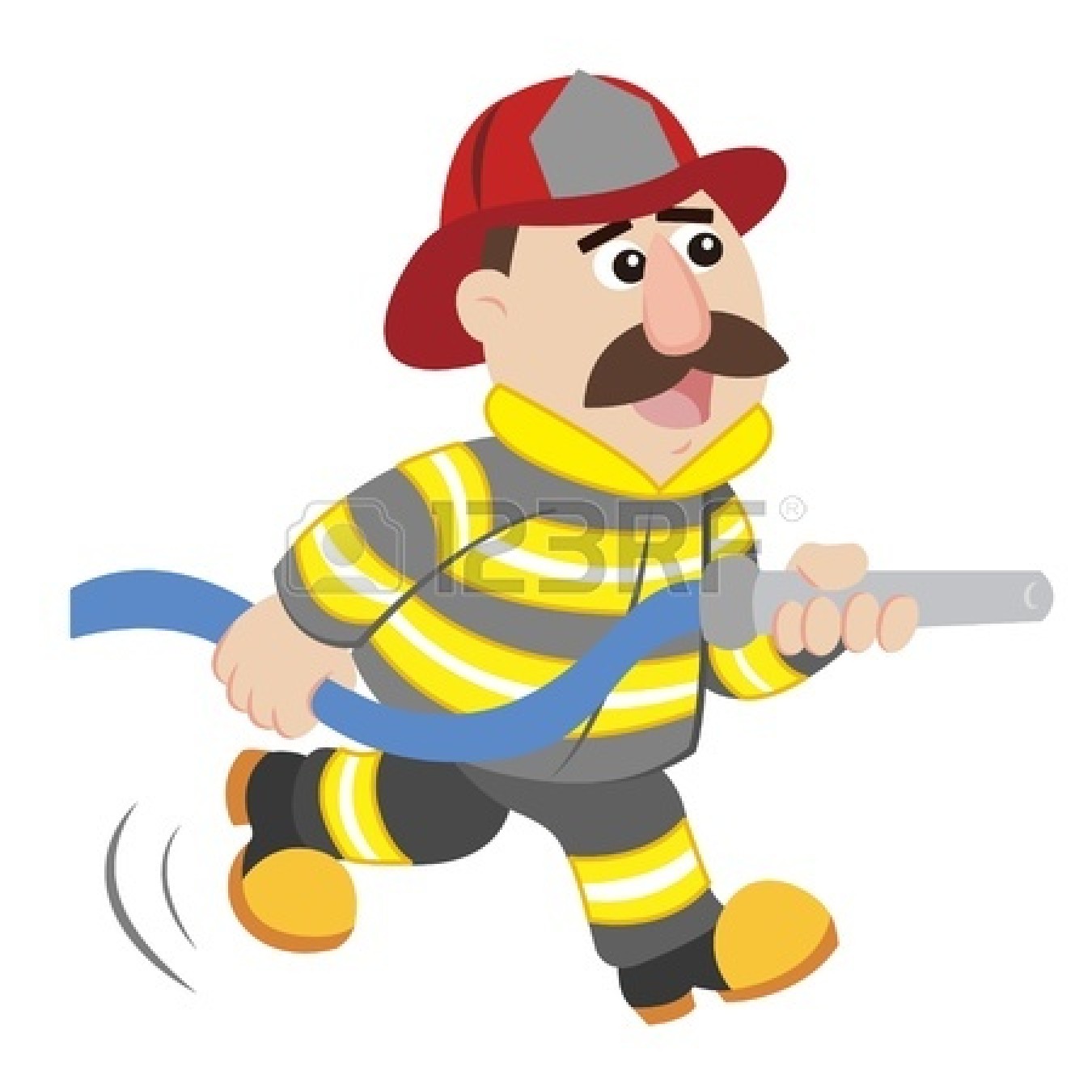 1350x1350 Firefighter Clipart Cartoon