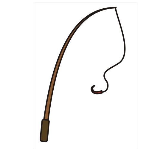 500x500 Fishing Rod Clipart