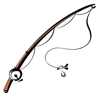 340x325 Fishing Rod Clipart