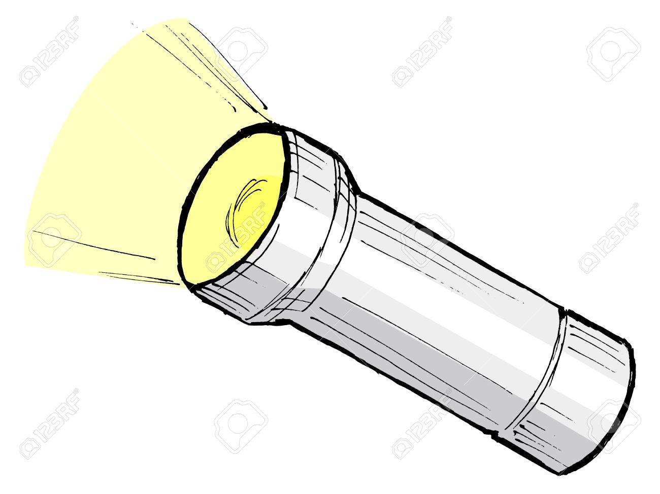 1300x974 Flashlight Beam Drawing