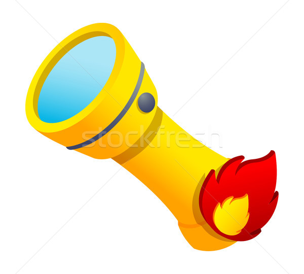 600x540 Vector Icon Flashlight Vector Illustration Sungjoong Kim (Zzve