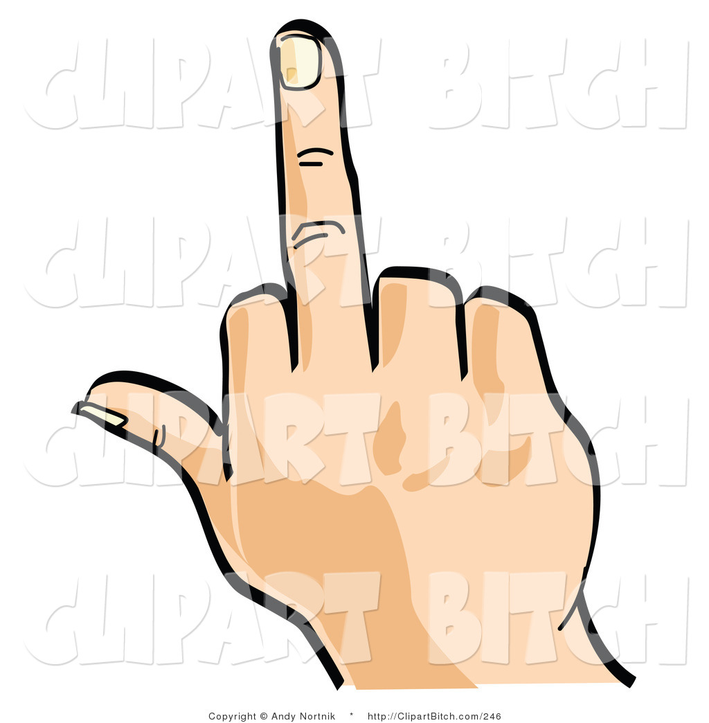 1024x1044 Flipping The Bird Clip Art Clipart