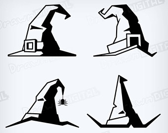 340x270 Witch Hat Clip Art Etsy