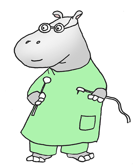 443x531 Cartoon Hippo Clipart