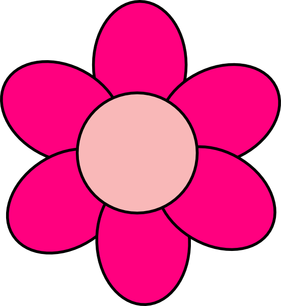 552x600 Pink Flower Clip Art