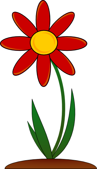 342x592 Stem Clipart Cartoon Flower