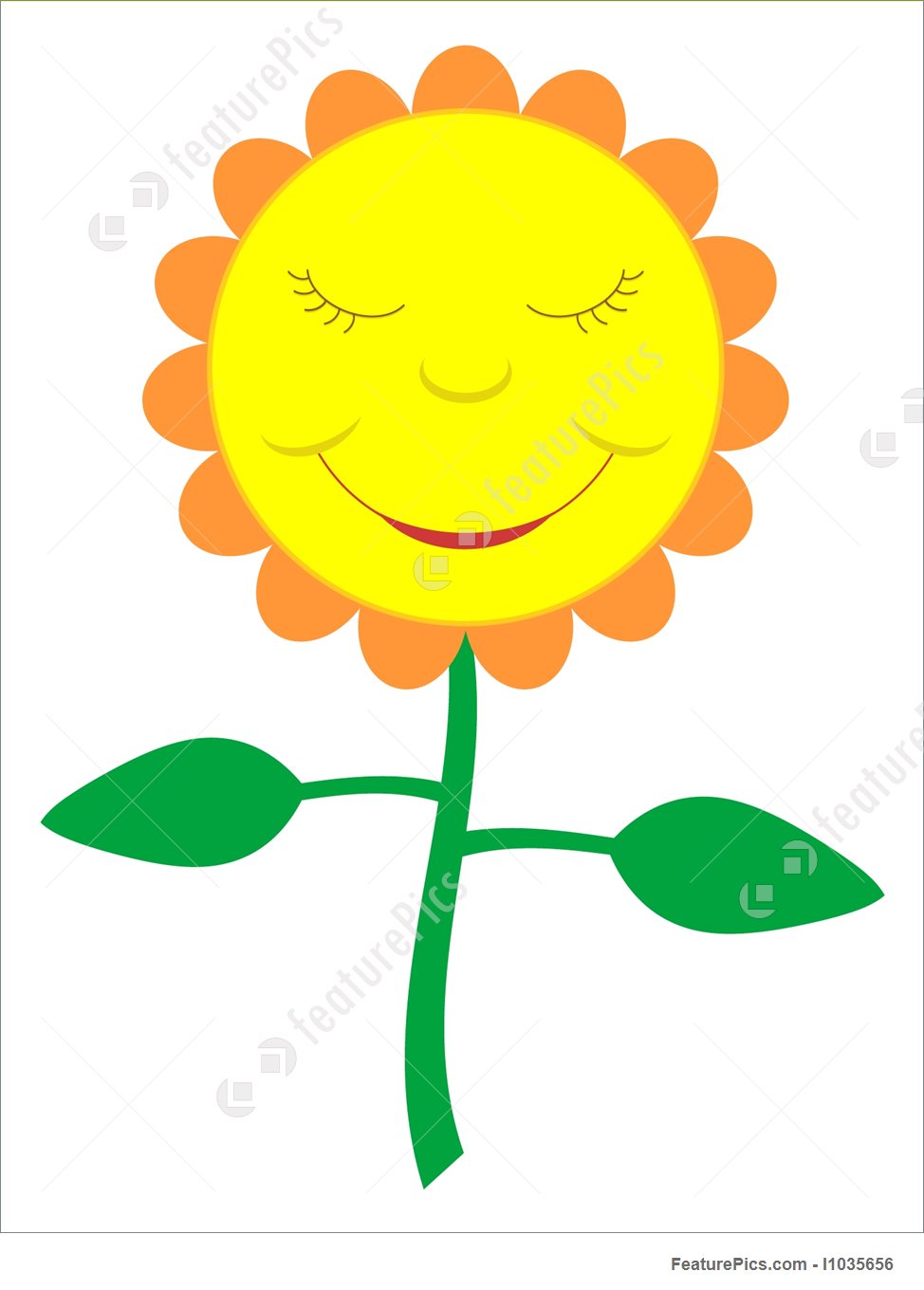 974x1360 Cartoon Flower Illustration