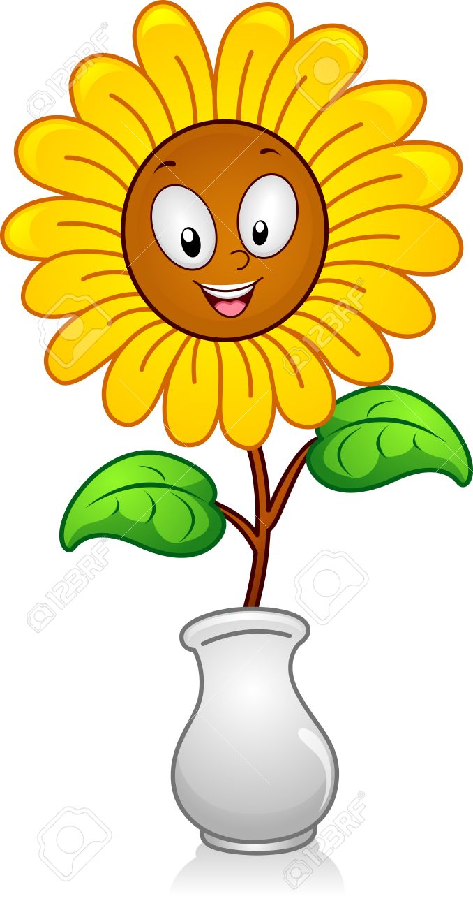 678x1300 Cartoon Flowers In A Vase Clip Art Cliparts