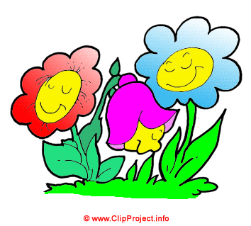 354x319 Funny Cartoon Flowers Free
