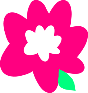 285x300 Pink Cartoon Flower Clip Art