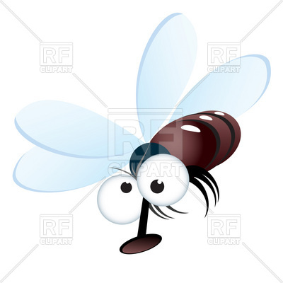 400x400 Cartoon Crazy Fly Royalty Free Vector Clip Art Image