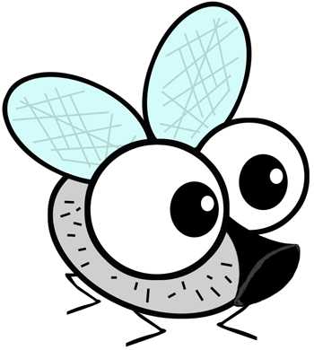 350x390 How To Draw Cartoon Flies With A Fly Drawing Tutorial