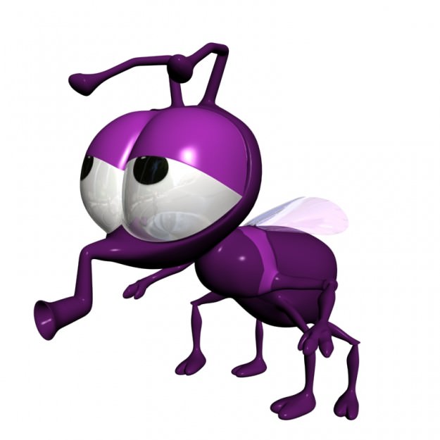 625x625 Cartoon Fly Rigged 3d Model Cgtrader