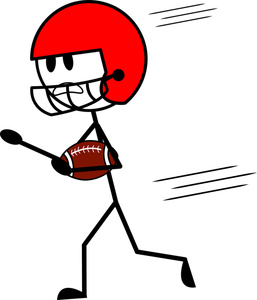 257x300 Football Player Cartoon Clipart Image