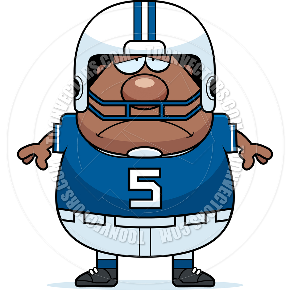 940x940 Cartoon Football Player Man Sad By Cory Thoman Toon Vectors Eps