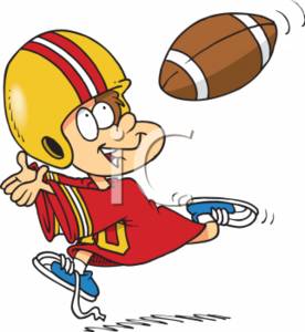 276x300 Cartoon Football Clipart