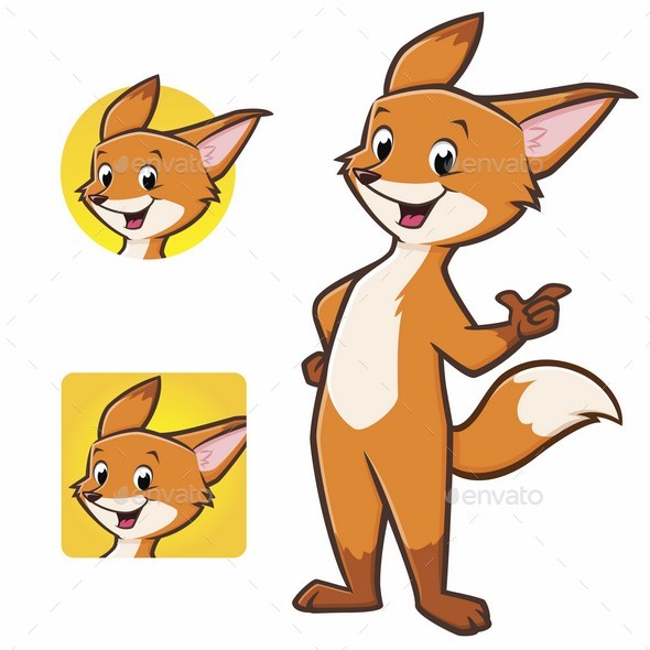 590x590 Cute Cartoon Fox By Mumut Graphicriver