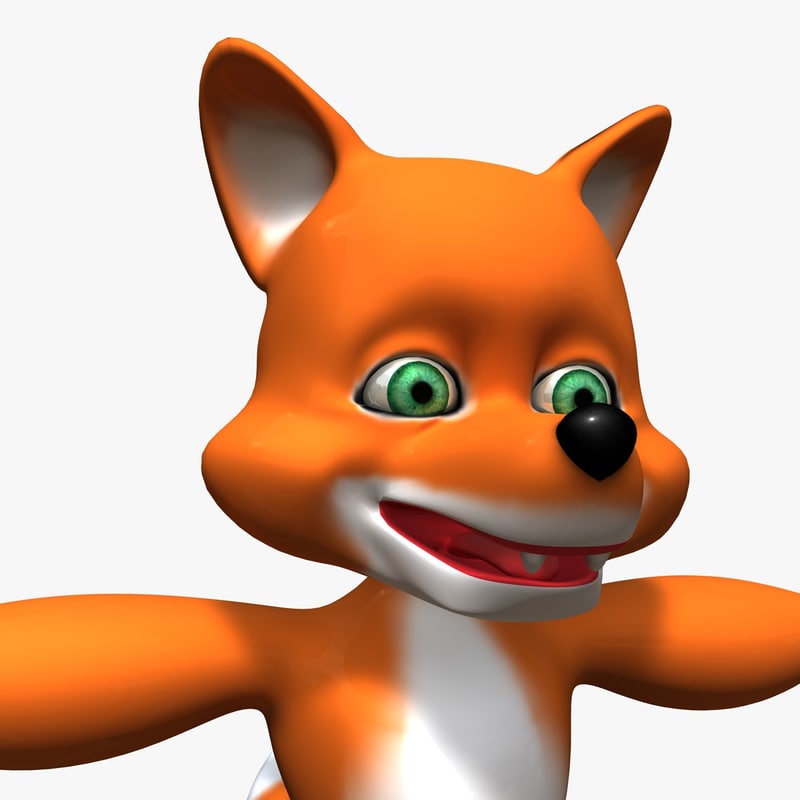 800x800 Cartoon Fox