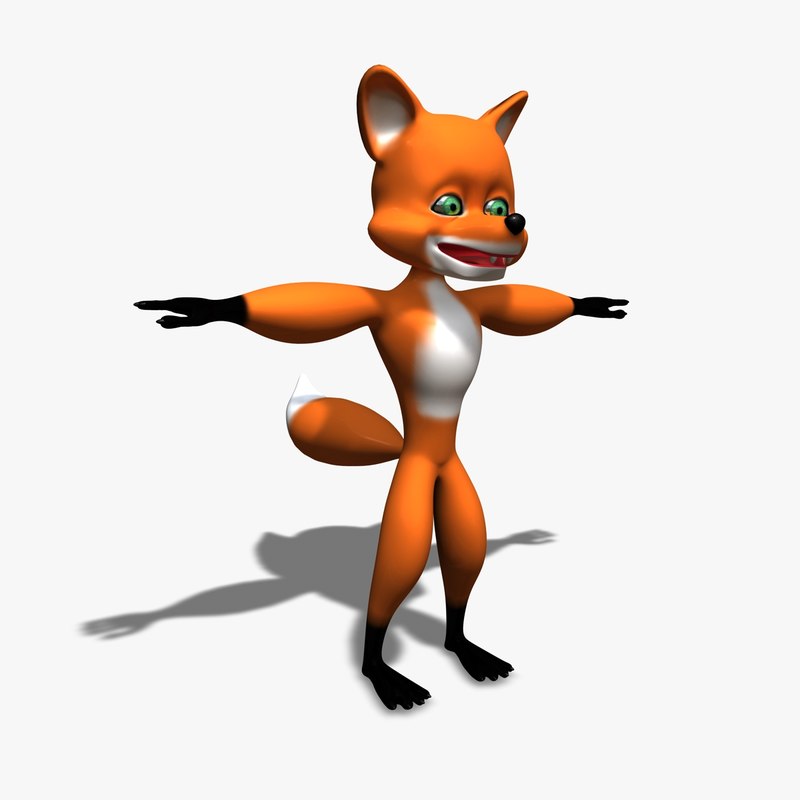 800x800 Cartoon Fox