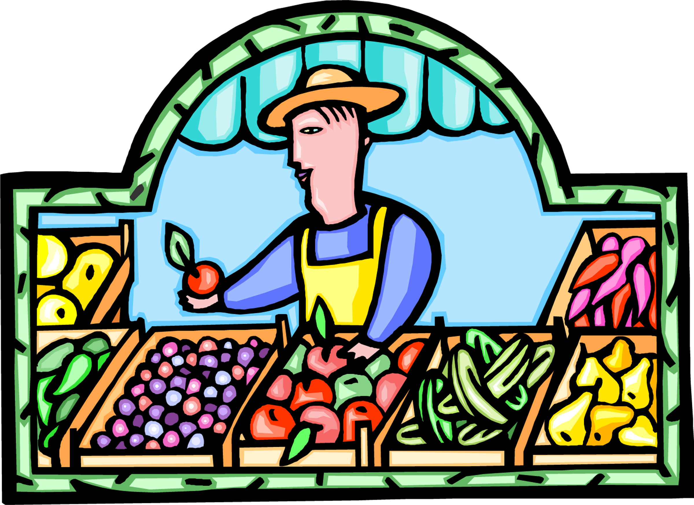 2400x1747 Building Clipart Public Market