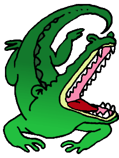 240x320 Top 75 Crocodile Clip Art