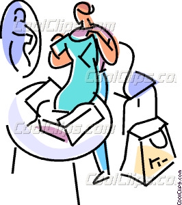 266x300 Getting Dressed Vector Clip Art