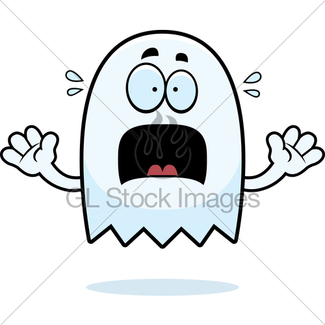 325x325 Sad Cartoon Ghost Gl Stock Images