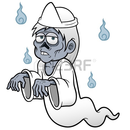 450x450 Vector Illustration Of Cartoon Ghost Royalty Free Cliparts