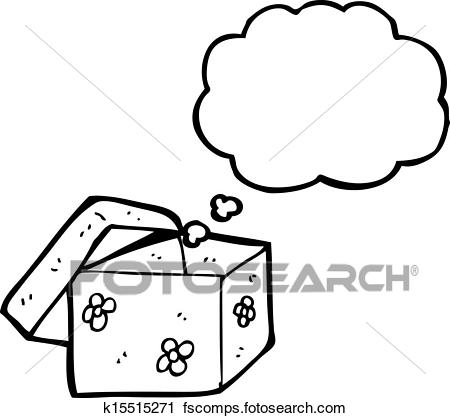 450x418 Clipart Of Cartoon Empty Gift Box K15515271