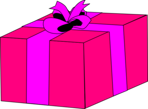 297x219 Pink Gift Box Clip Art