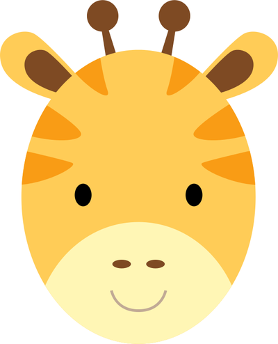 400x494 Giraffe Clipart Face