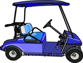 350x266 Golf Cart Clipart