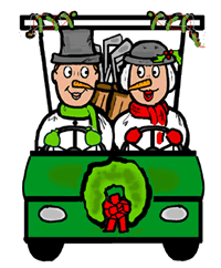 200x242 Christmas Clipart Golf