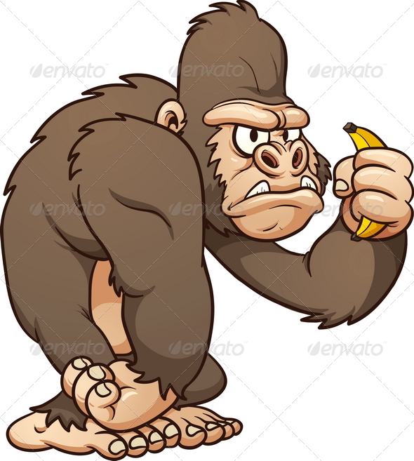 590x657 Graphicriver Cartoon Gorilla 4913292 Cartoons
