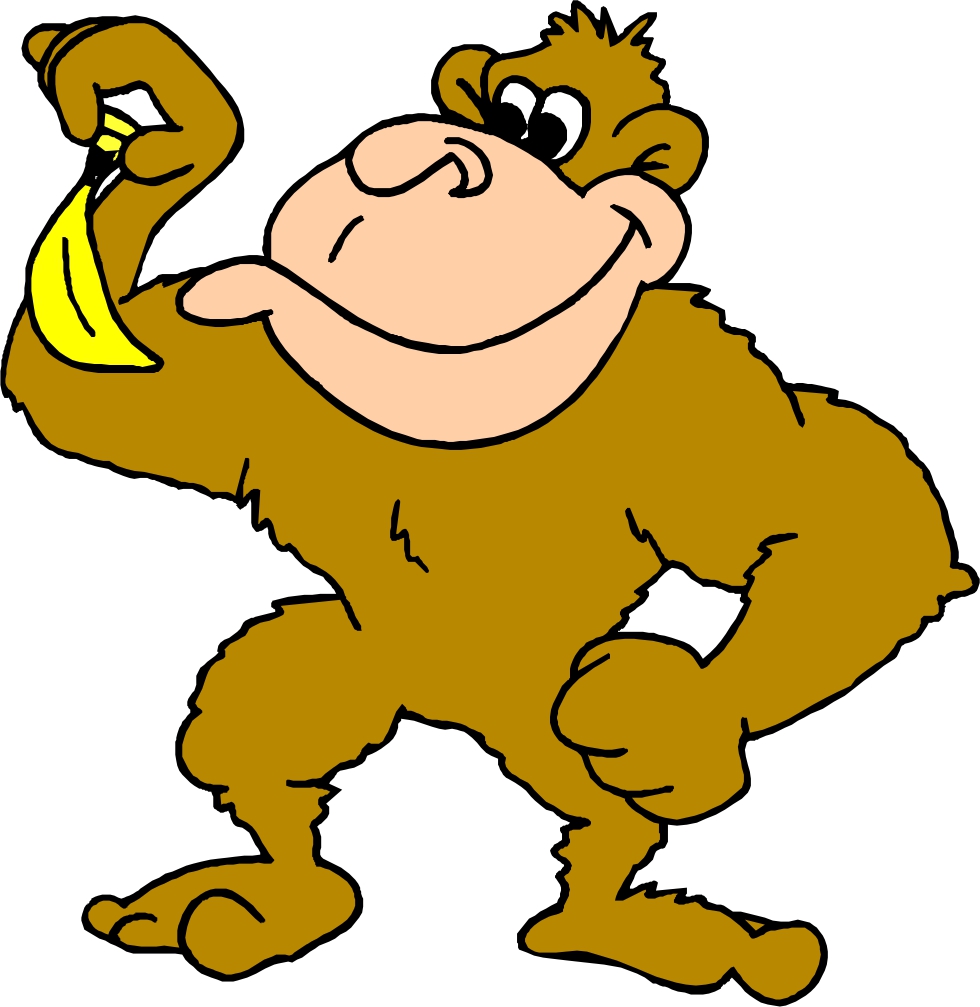 980x1007 Banana Clipart Gorilla